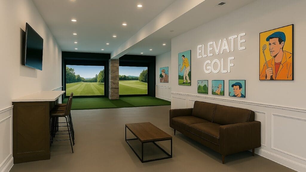 Inside Elevate Golf - indoor golf in Barrington, NJ