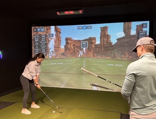 Inside RainCheck Golf - indoor golf in Mentor, OH
