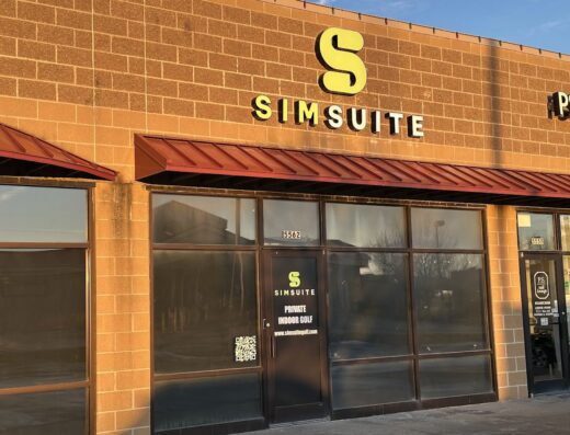 Inside Sim Suite - indoor golf in Shawnee, KS