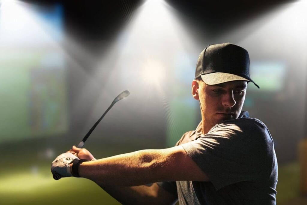Inside The Back Nine Golf Sandy, UT - indoor golf simulator venue