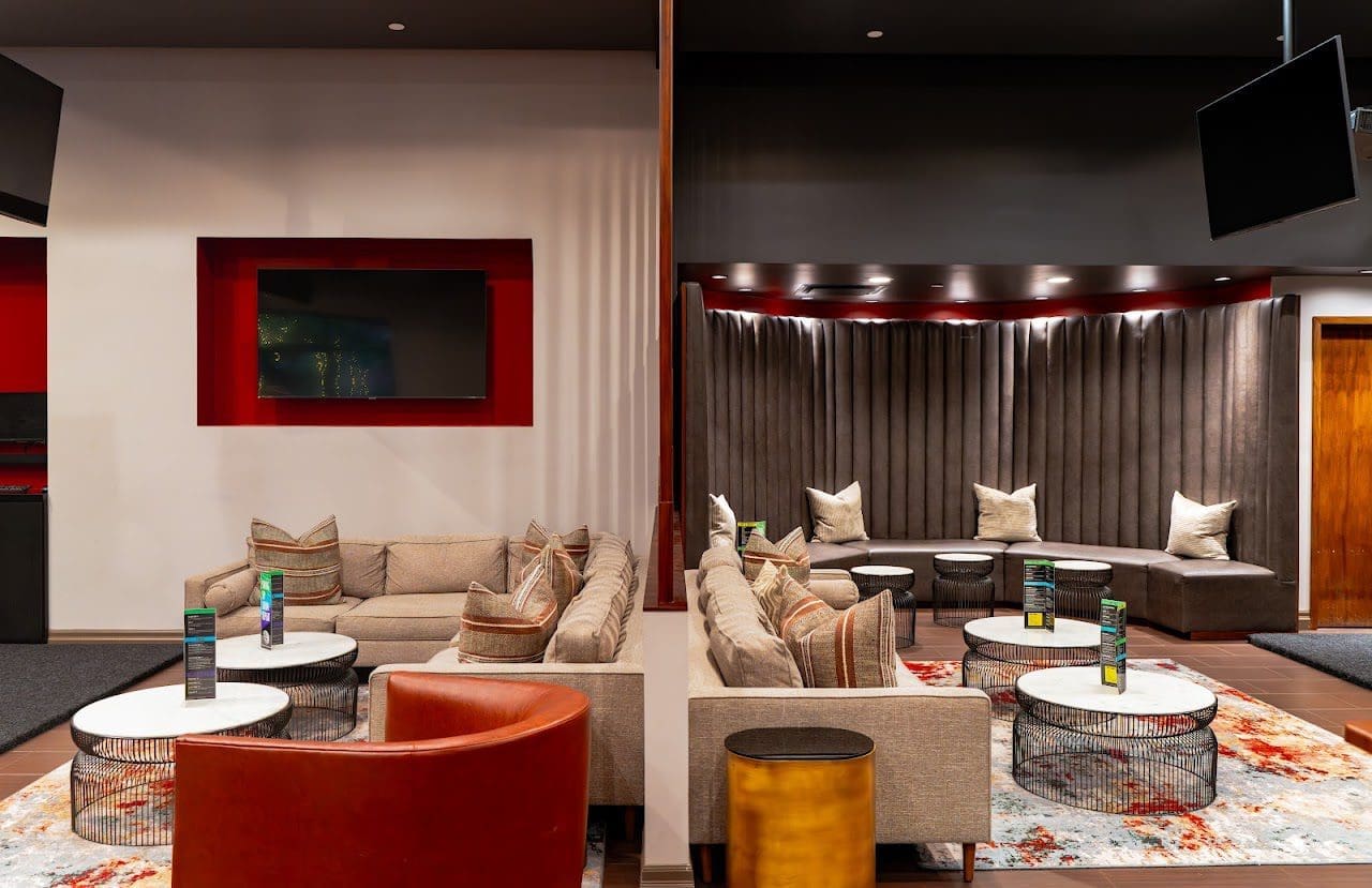 Topgolf Swing Suite bay at the Hilton Anatole in Dallas, Texas