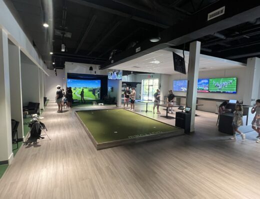 Inside Under Par Golf Performance Lab - indoor golf in Indian Land, SC